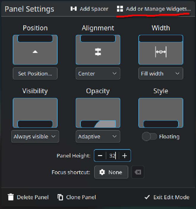 AddWidget